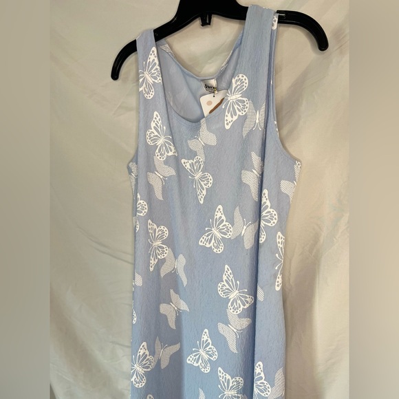 Blue butterfly light dress - Picture 3 of 5
